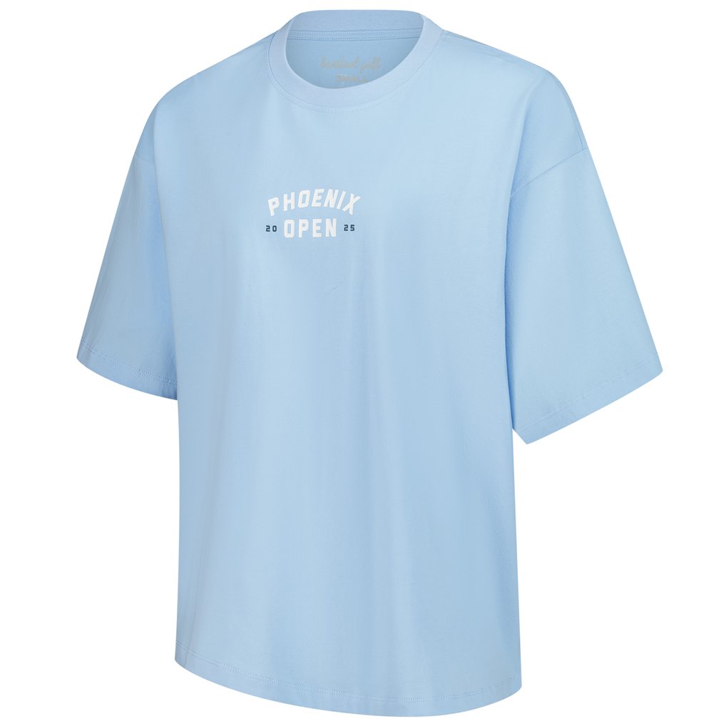 WM Phoenix Open Barstool Golf Women's Oversized T-Shirt - Blue